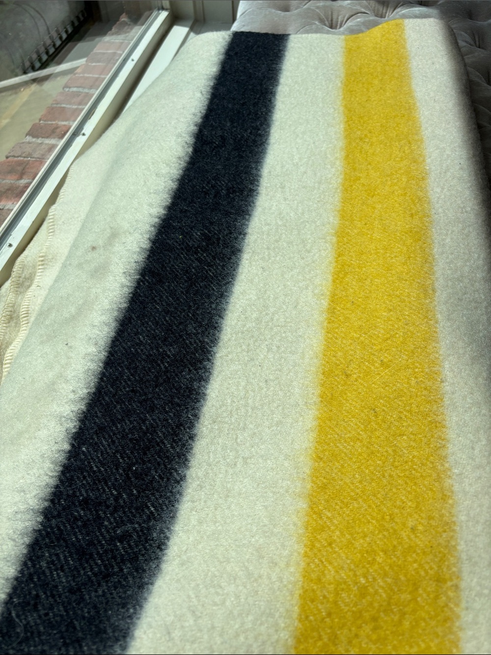 Golden Dawn Wool Blanket - Picture 6 of 12